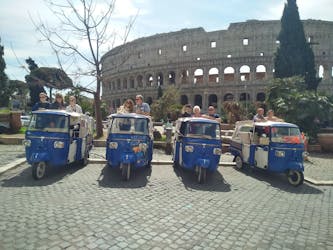 Tour da Roma Imperial em ape calessino e pula fila no Coliseu